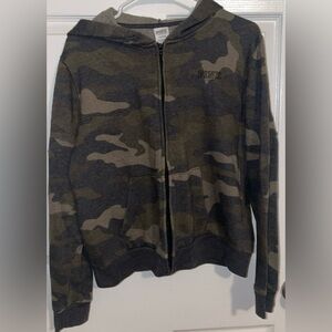 PINK Victoria's Secret Green Camo Hoodie